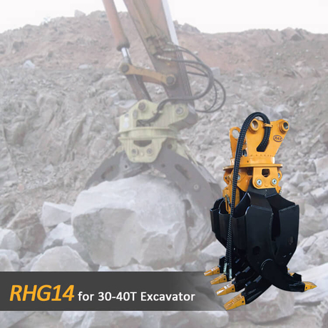 Garra de pedra RHG14 para escavadeira 30-40T