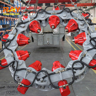Hydraulic concrete pile cutter for excavator used