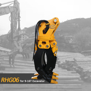 RHG06 Model OEM Excavator Wood Grapple For 9-16 T Excavator