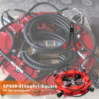 Machine hydraulique d'huile de briseur de coupe ronde en b&eacute;ton SP600-8 pour excavatrice