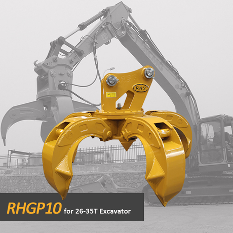 Bagger-Stahlschrottgreifer Orangenschalengreifer RHGP-10 zu verkaufen