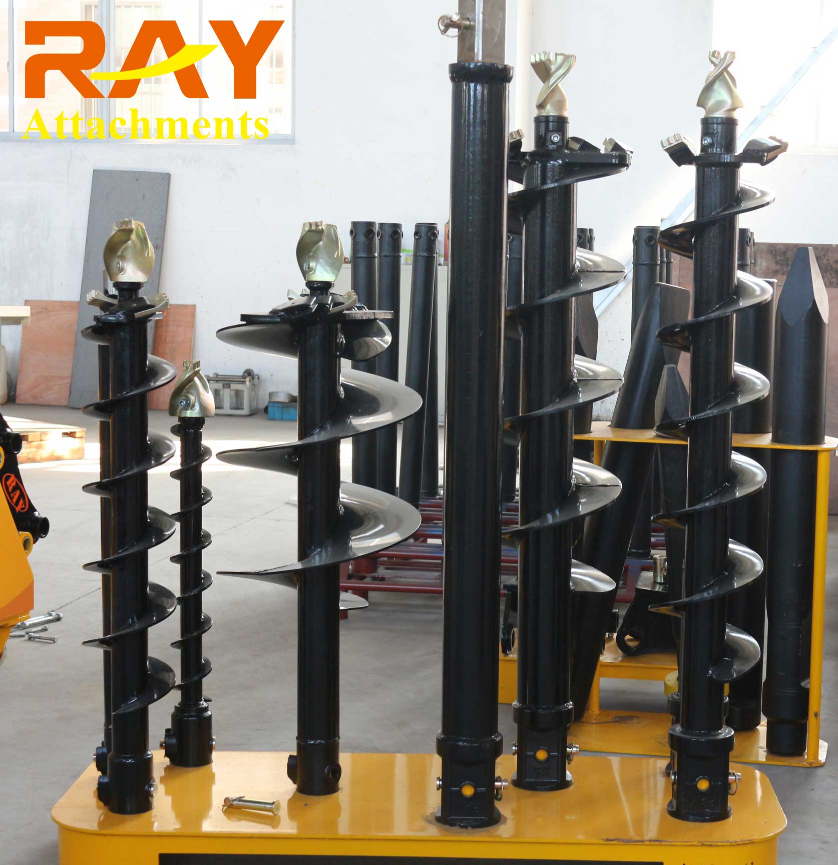 REA6000 model Earth Auger for excavator attachments