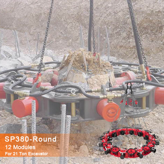SP380-12 Construction Site Equipment Hydraulic Concrete Pile Cutter