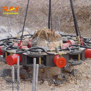 TOP cutting pile equipment diameter 950mm to 1050mm TOP qulity Round Square concrete pile cutter Excavator hydraulic pile cutter