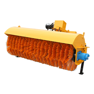 Machine de nettoyage de neige hydraulique, puissance communautaire, chargeuse compacte, balayeuse de neige, balai rotatif pour le d&eacute;neigement