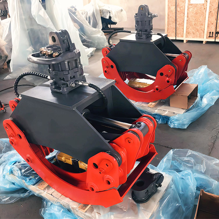 0.12m² Rotator Hydraulic Log Grapple for Excavator Loader Timber