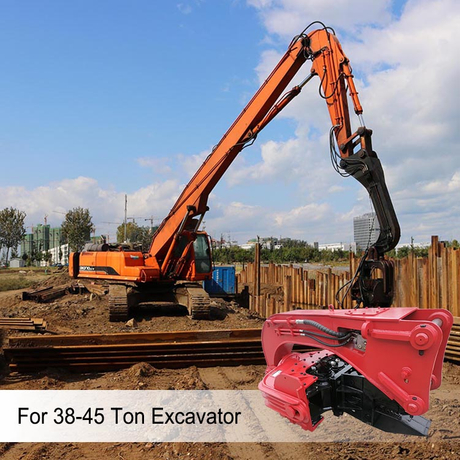 Fabricant et fournisseur de battage vibrant hydraulique RV-350 pour excavatrice de 38 &agrave; 45 tonnes