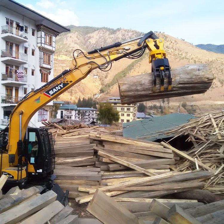 Grappin rotatif RAY pour excavatrices