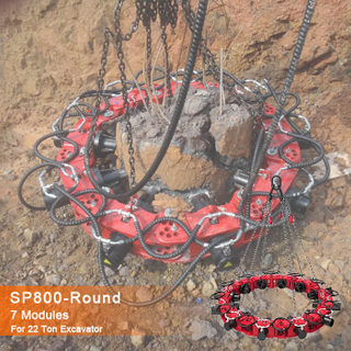 SP800-7 Excavator Hydraulic Concrete Pile Cutter System