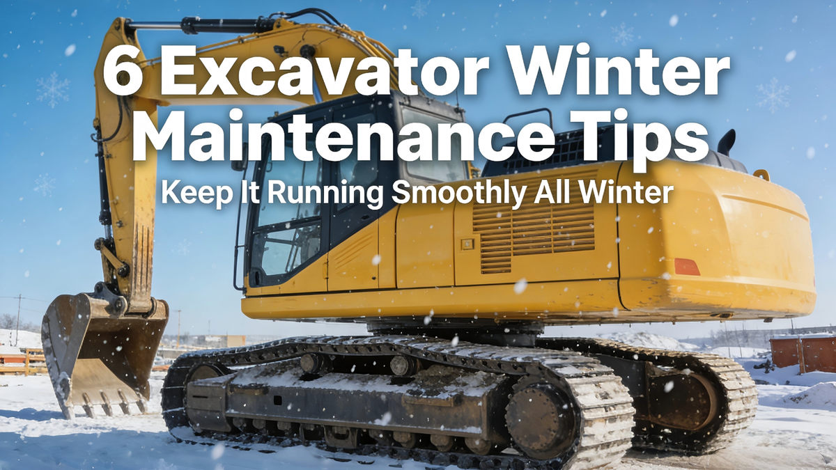 Entretien hivernal d’une excavatrice&nbsp;: 6 conseils de pro pour qu’elle fonctionne sans probl&egrave;me tout l’hiver