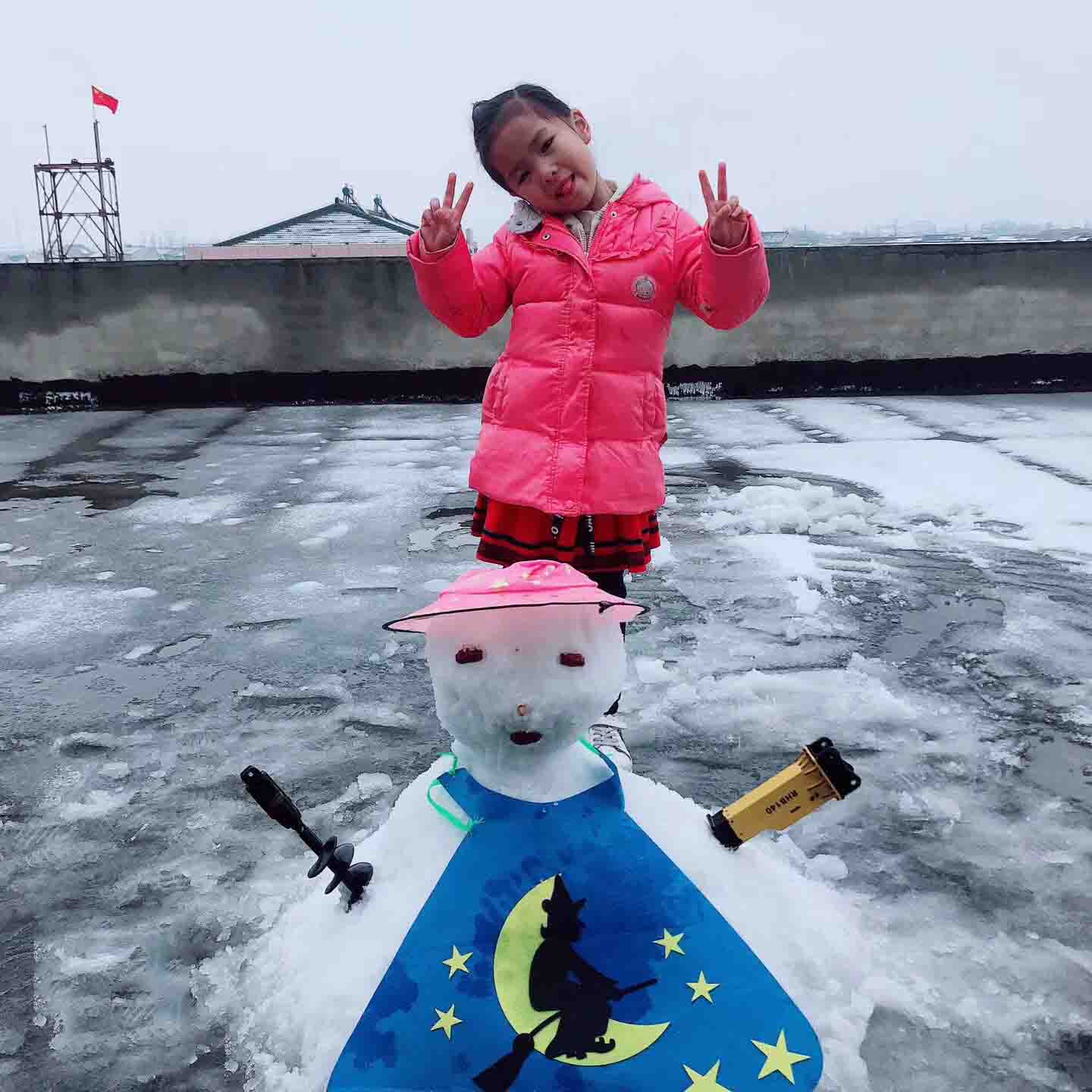 A primeira neve em Changzhou em 2018