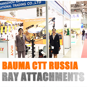 Gli allegati RAY danno il benvenuto ai visitatori al BAUMA CTT RUSSIA 2019
